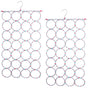 2x 24 Hole Scarf Hanger Holder Storage Tie Belt Scarf Organiser Space Saver V563-11163-2PCS