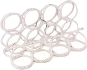 2x 24 Hole Scarf Hanger Holder Storage Tie Belt Scarf Organiser Space Saver V563-11163-2PCS
