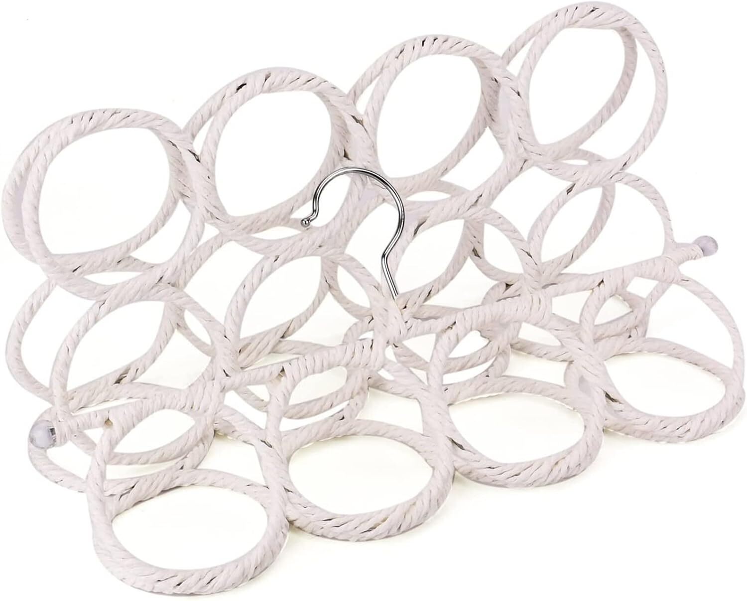 2x 24 Hole Scarf Hanger Holder Storage Tie Belt Scarf Organiser Space Saver V563-11163-2PCS