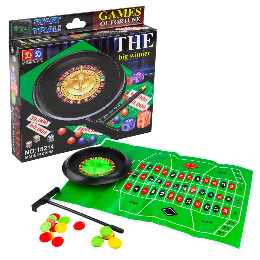 Games Of Fortune The Big Winner Wheel & Ball Game Casino Spinner Party - Roulette V563-112252