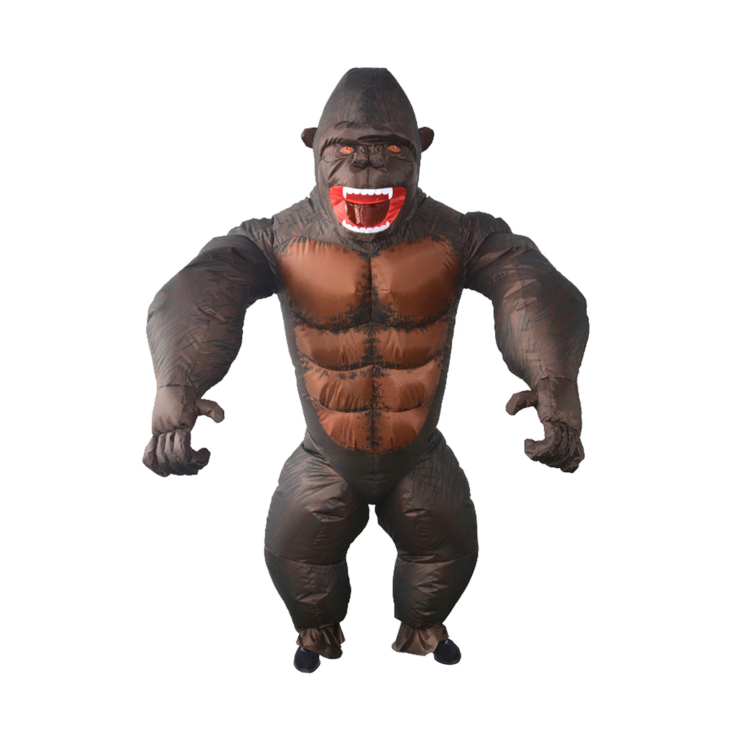Adult Gorilla Fan Inflatable Halloween Party Costume Suit Monkey Ape King Kong Animal V563-12040