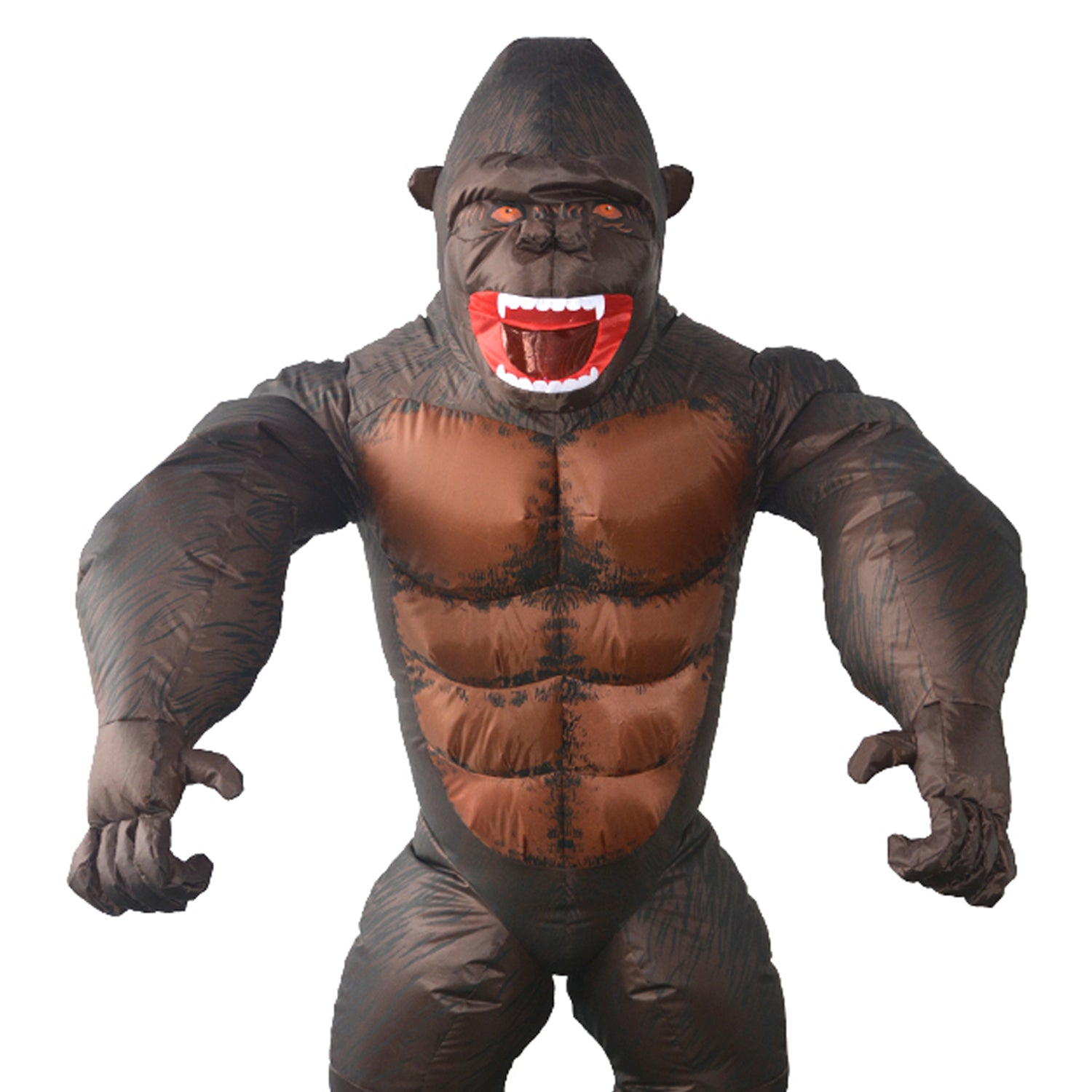 Adult Gorilla Fan Inflatable Halloween Party Costume Suit Monkey Ape King Kong Animal V563-12040