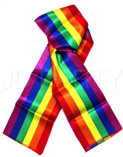 GAY PRIDE RAINBOW SCARF Wrap Holiday Parade Gift Lesbian LGBT V563-12173