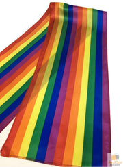 GAY PRIDE RAINBOW SCARF Wrap Holiday Parade Gift Lesbian LGBT V563-12173