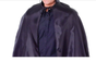 Black Adult Cape Costume Halloween Cloak Bandit Vampire Witch Wizard Fancy Dress V563-12176