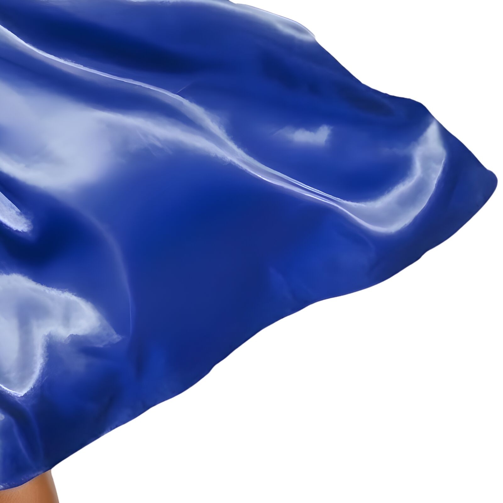 LONG CAPE Costume Cloak Halloween Fancy Dress Coat Jacket Superhero - Blue V563-12179-BLUE
