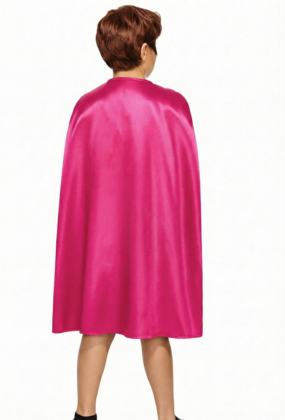 MEDIUM CAPE Kids Childrens Party Costume Vampire Halloween Coat School Team - Hot Pink V563-12180-HOTPINK