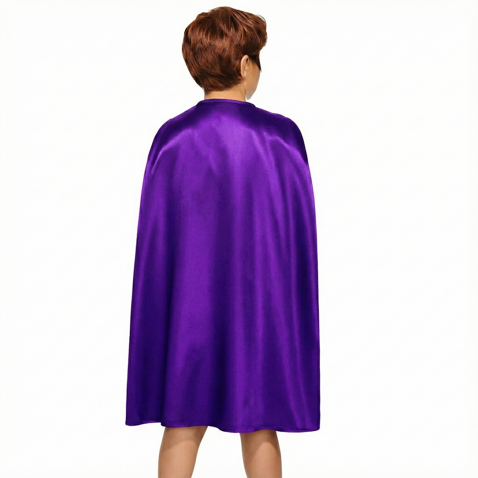 MEDIUM CAPE Kids Childrens Party Costume Vampire Halloween Coat School Team - Purple V563-12180-PURPLE