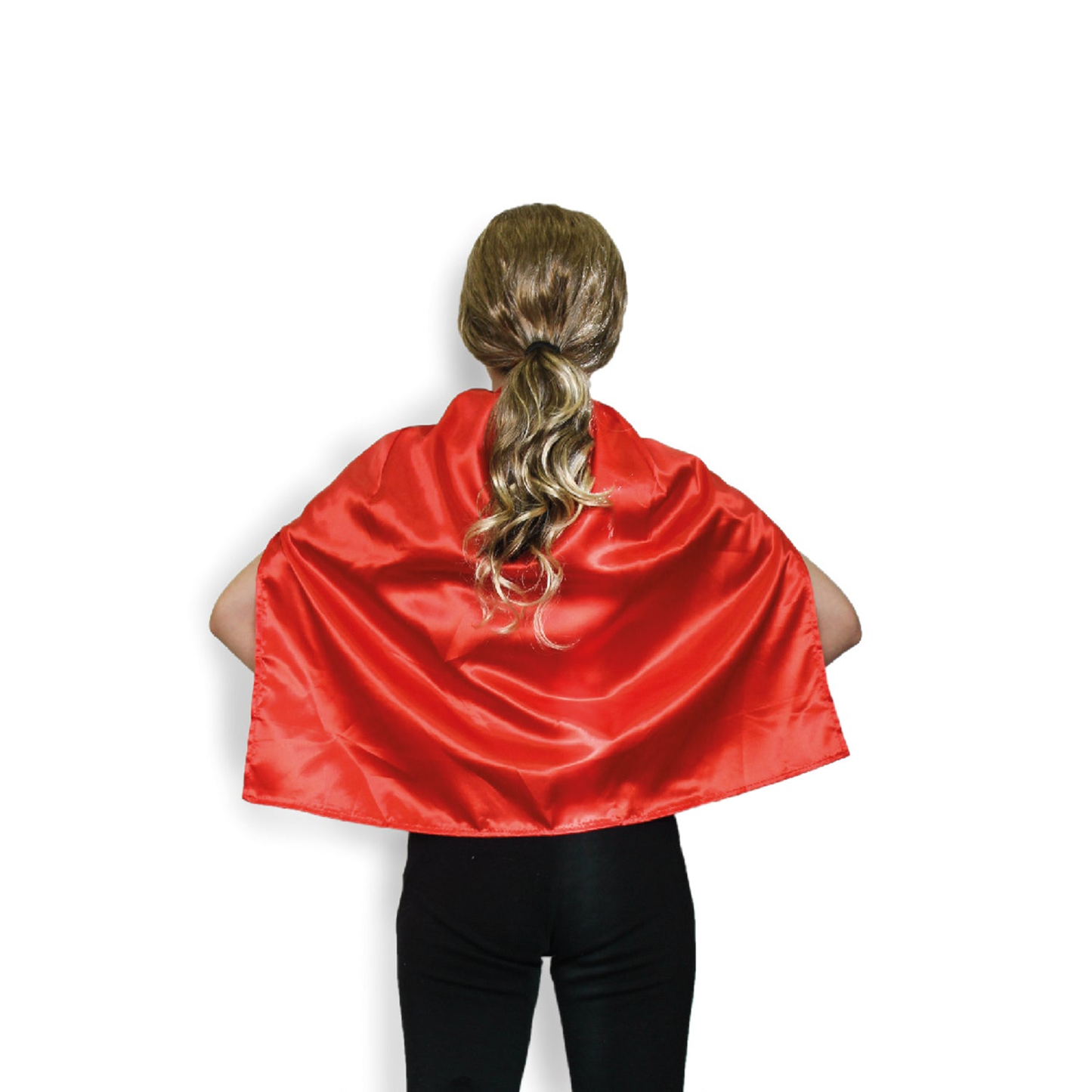 SHORT CAPE Kids Childrens Party Costume Vampire Coat School Team Colours - Red V563-12181-RED