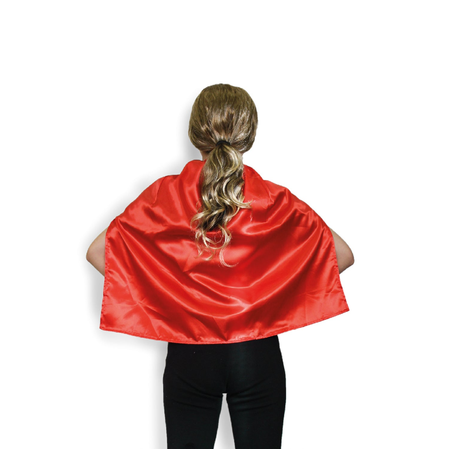 SHORT CAPE Kids Childrens Party Costume Vampire Coat School Team Colours - Red V563-12181-RED