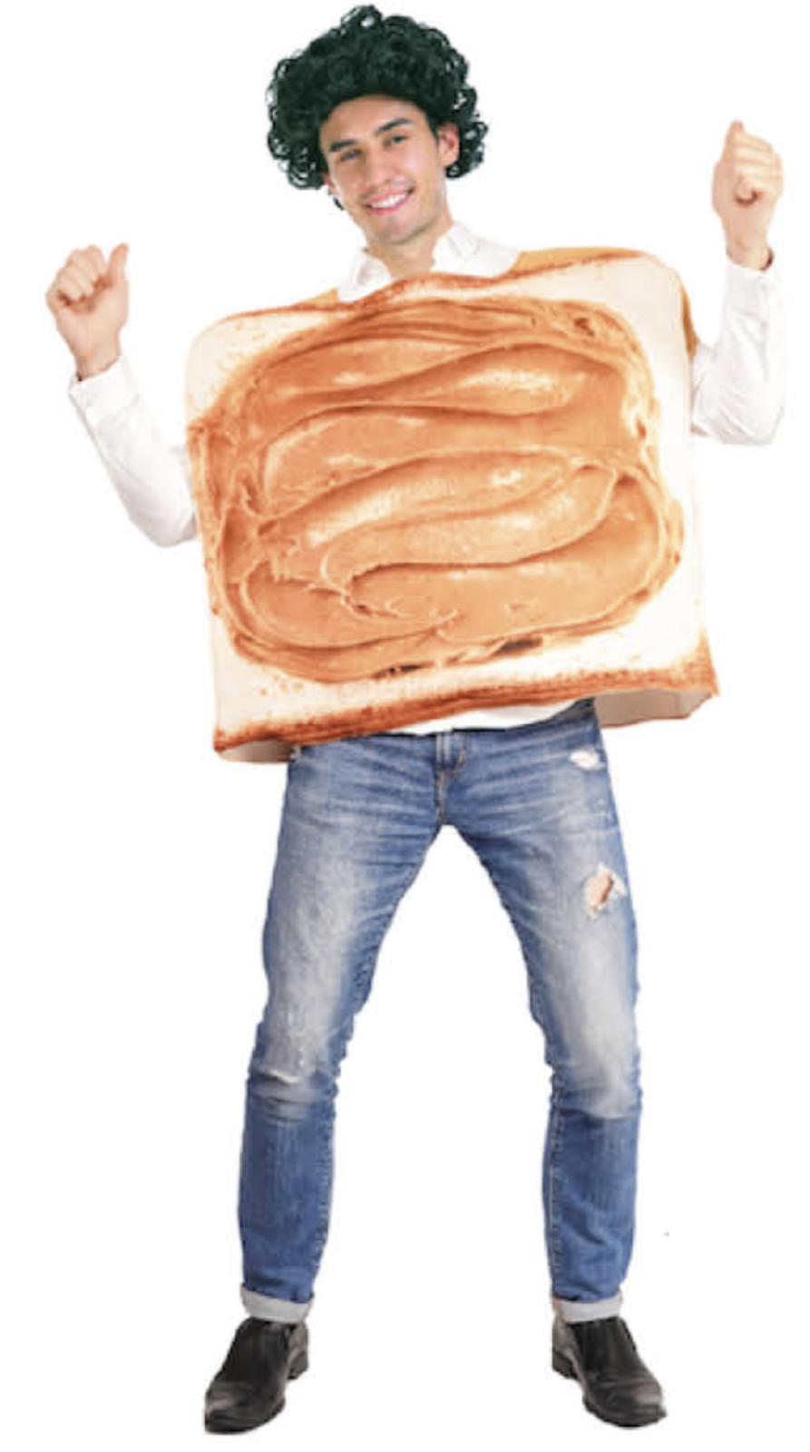 Adult Peanut Butter Costume Halloween Oktoberfest Sandwich Party Funny Outfit V563-12860