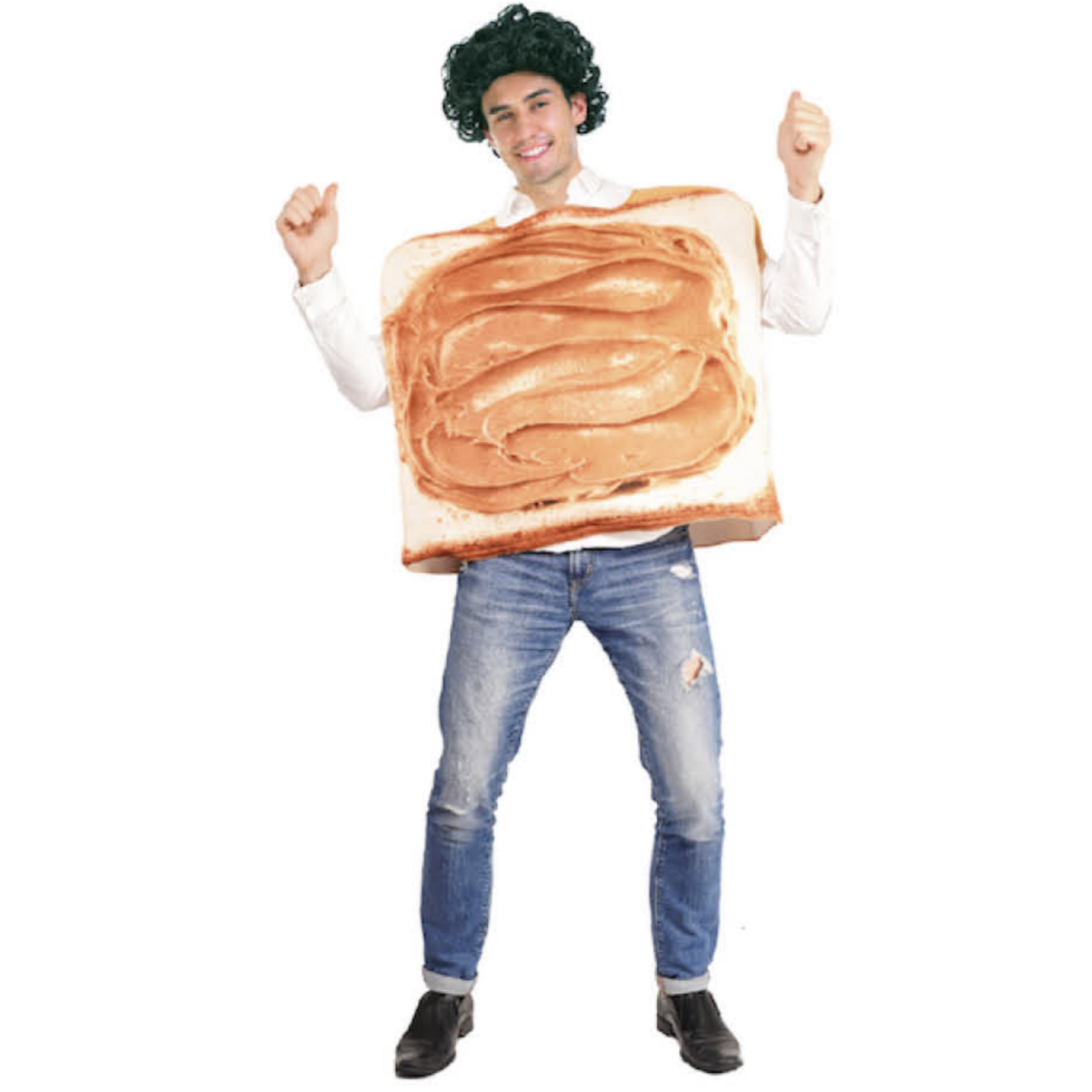 Adult Peanut Butter Costume Halloween Oktoberfest Sandwich Party Funny Outfit V563-12860
