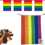 3.6m RAINBOW BUNTING FLAG Party Banner Birthday Market Stall Flags Decor Pride V563-13034-1PK