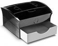 CEP Deluxe Tea Coffee Storage Home Office Organiser Distributor Tray - Black V563-1310
