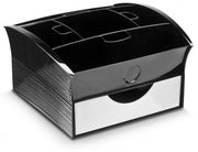 CEP Deluxe Tea Coffee Storage Home Office Organiser Distributor Tray - Black V563-1310
