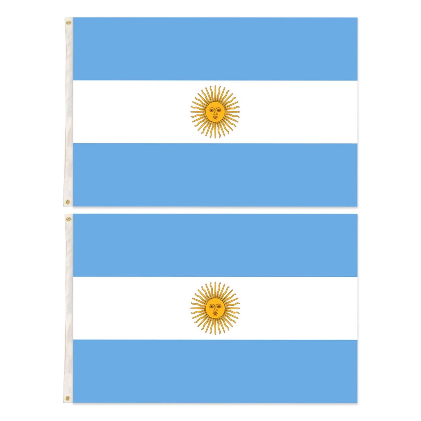 2x Argentina Country Flags Heavy Duty Argentine Argentinian - 150cm x 90cm V563-13236_2X