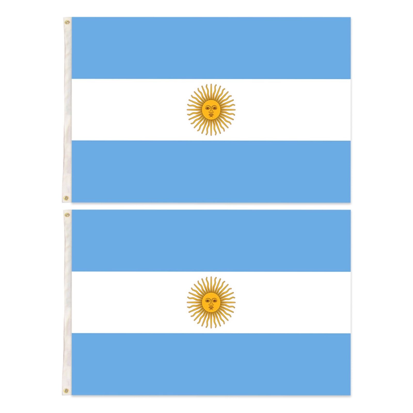 2x Argentina Country Flags Heavy Duty Argentine Argentinian - 150cm x 90cm V563-13236_2X