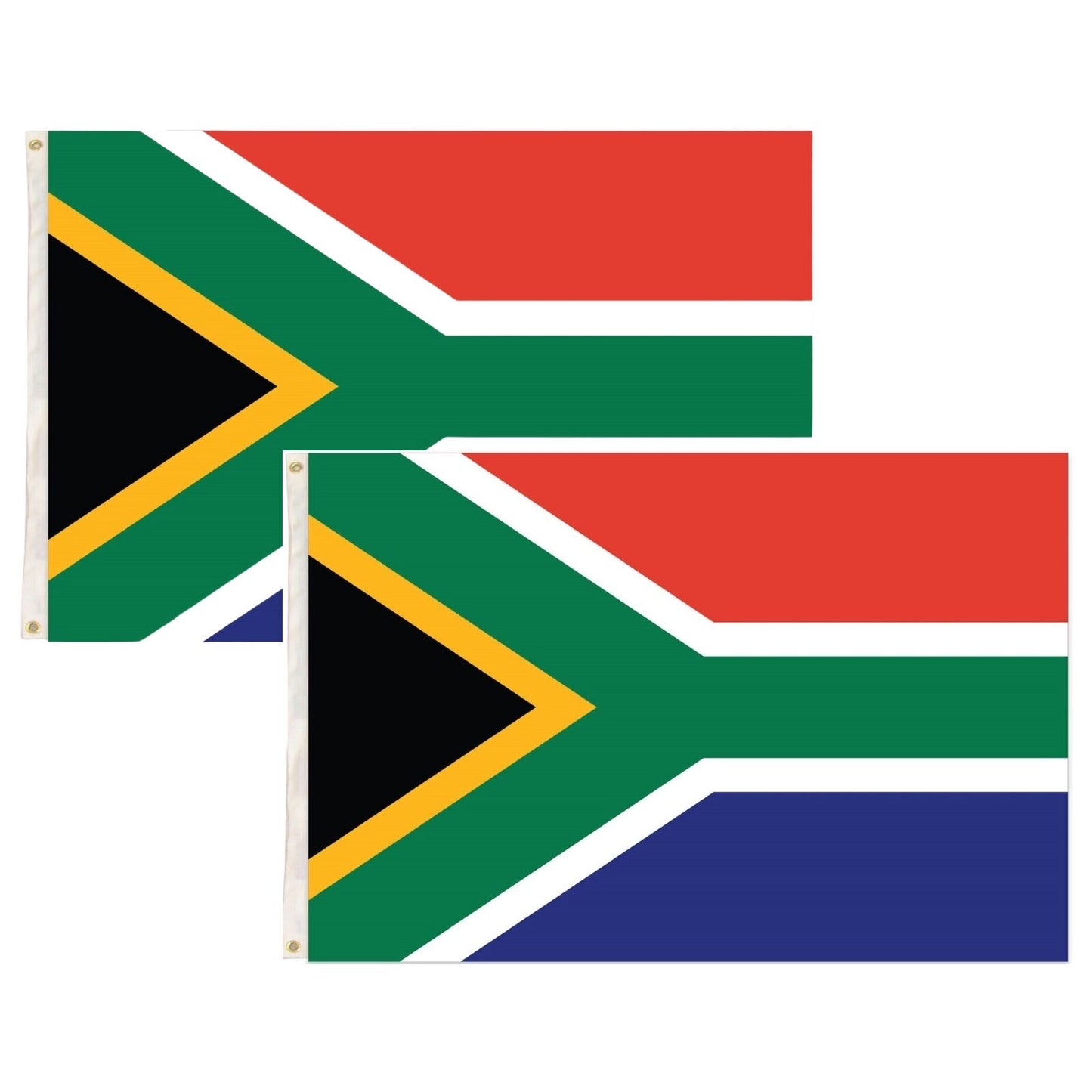 2x South Africa Country Flag Heavy Duty African - 150cm x 90cm V563-13237_2X