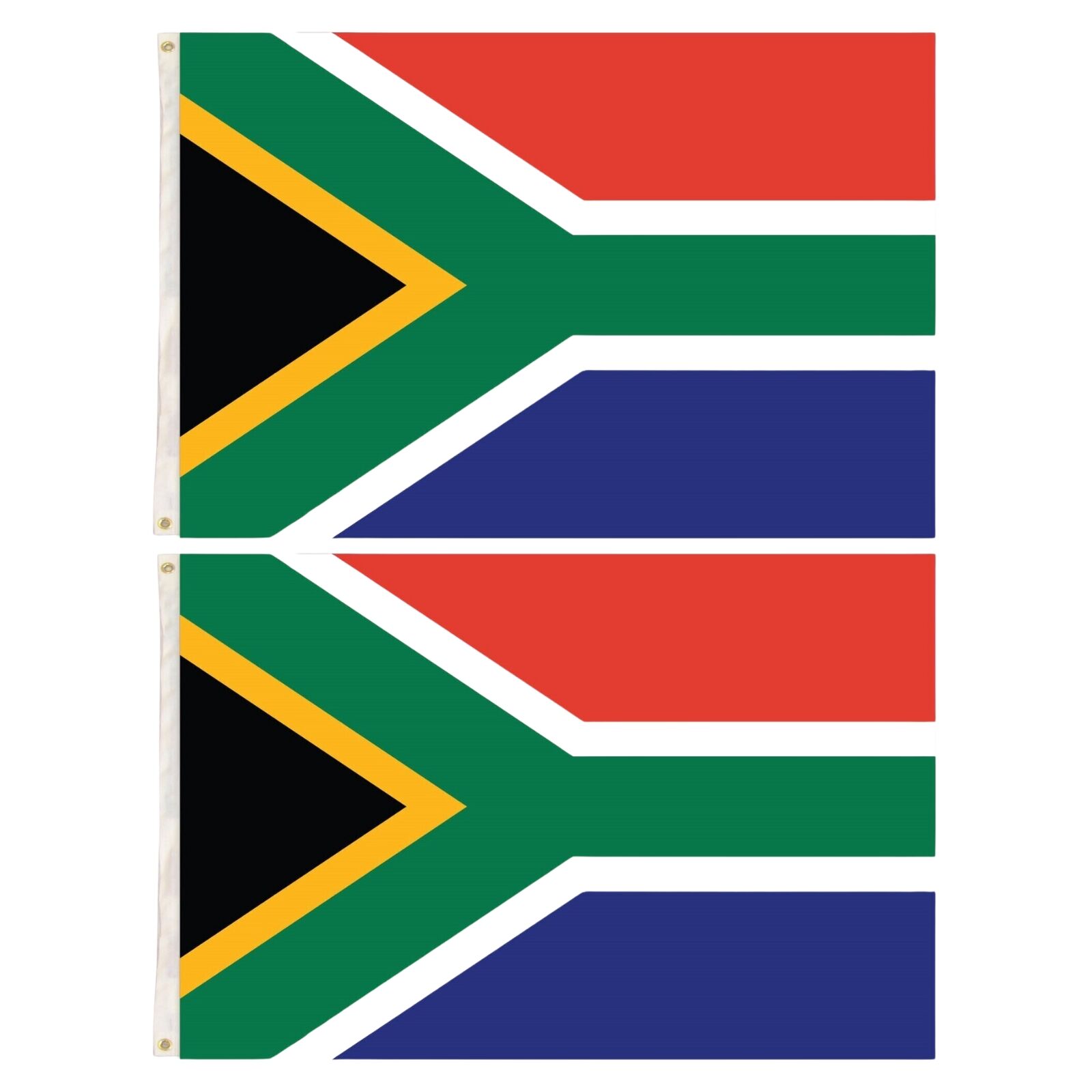 2x South Africa Country Flag Heavy Duty African - 150cm x 90cm V563-13237_2X