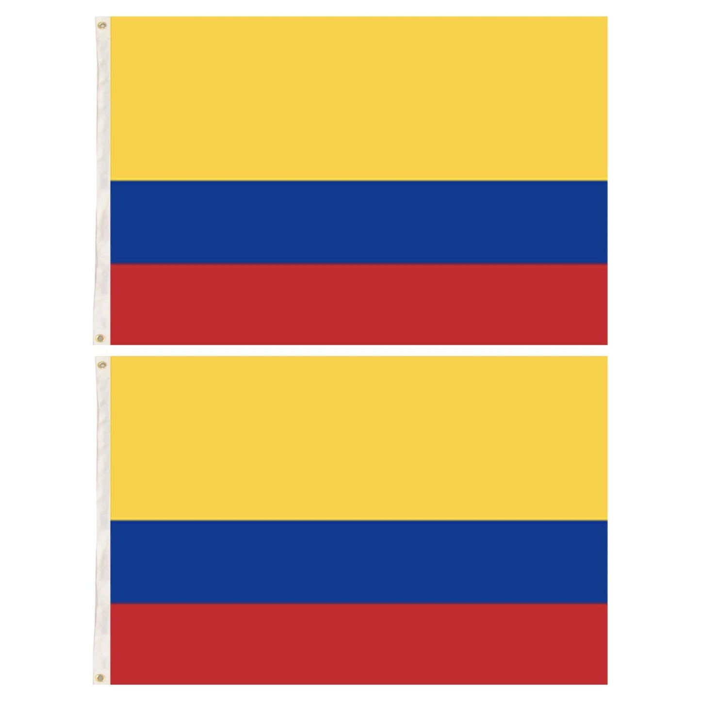 2x Republica de Colombia Country Flags Heavy Duty Colombian - 150cm x 90cm V563-13243_2X
