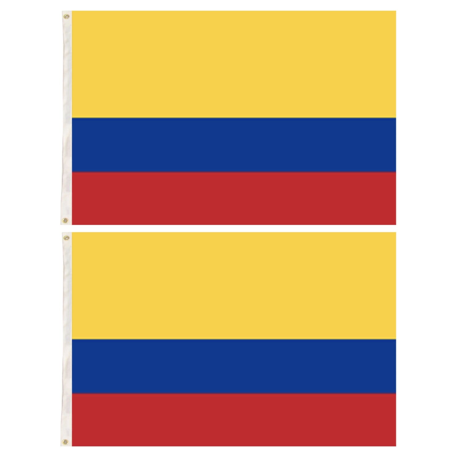 2x Republica de Colombia Country Flags Heavy Duty Colombian - 150cm x 90cm V563-13243_2X