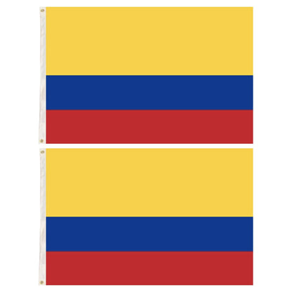 2x Republica de Colombia Country Flags Heavy Duty Colombian - 150cm x 90cm V563-13243_2X