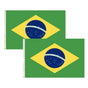 2x Brazil Country Flags Heavy Duty Brasil World Cup Brazilian - 150cm x 90cm V563-13244_2X