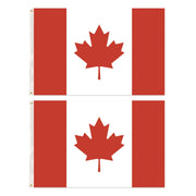 2x Canada Country Flags Heavy Duty Canadian Maple Leaf - 150cm x 90cm V563-13245_2X
