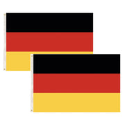 2x Germany Country Flags Deutschland Heavy Duty DE German - 150cm x 90cm V563-13246_2X
