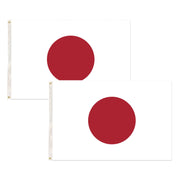 2x Japan Country Flags Japanese Heavy Duty - 150cm x 90cm V563-13247_2X