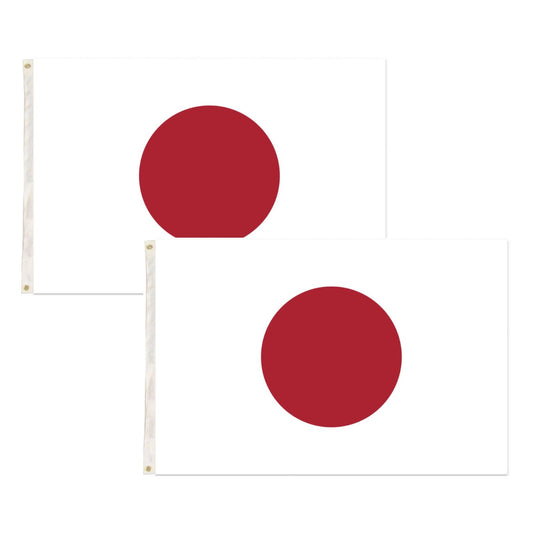 2x Japan Country Flags Japanese Heavy Duty - 150cm x 90cm V563-13247_2X
