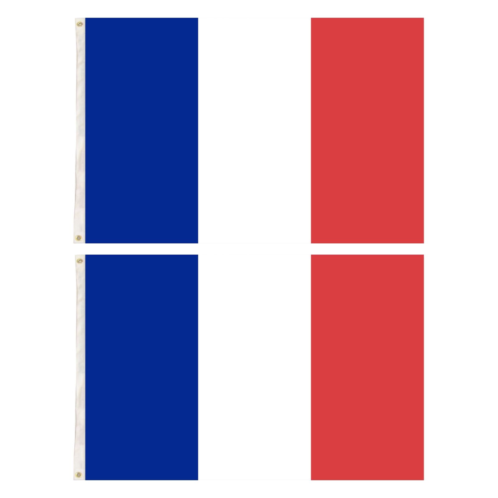 2x France Country Flags French Heavy Duty - 150cm x 90cm V563-13248_2X