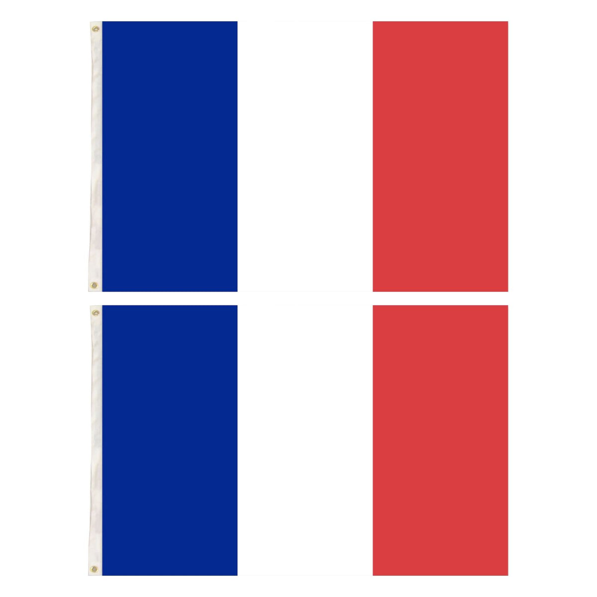 2x France Country Flags French Heavy Duty - 150cm x 90cm V563-13248_2X