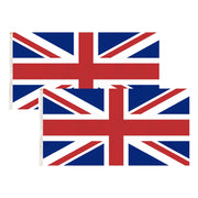 2x United Kingdom Country Flags Union Jack Great Britain UK Heavy Duty - 150cm x 90cm V563-13249_2X