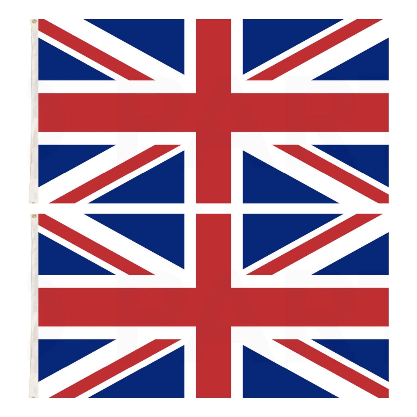2x United Kingdom Country Flags Union Jack Great Britain UK Heavy Duty - 150cm x 90cm V563-13249_2X