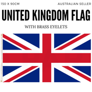 2x United Kingdom Country Flags Union Jack Great Britain UK Heavy Duty - 150cm x 90cm V563-13249_2X