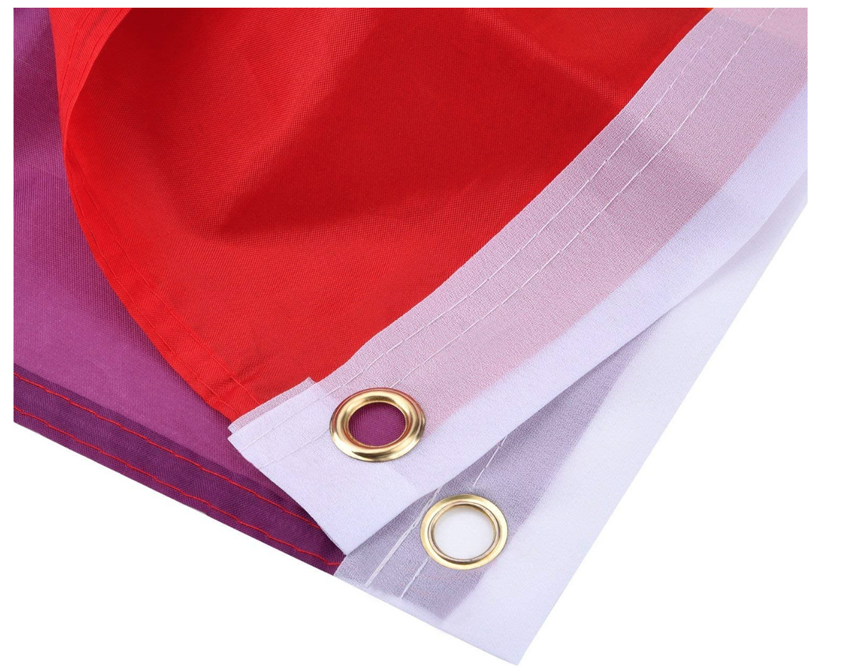 DELUXE RAINBOW GAY PRIDE FLAG Outdoor Banner 150x90cm 3x5ft with Metal Eyelets V563-13250