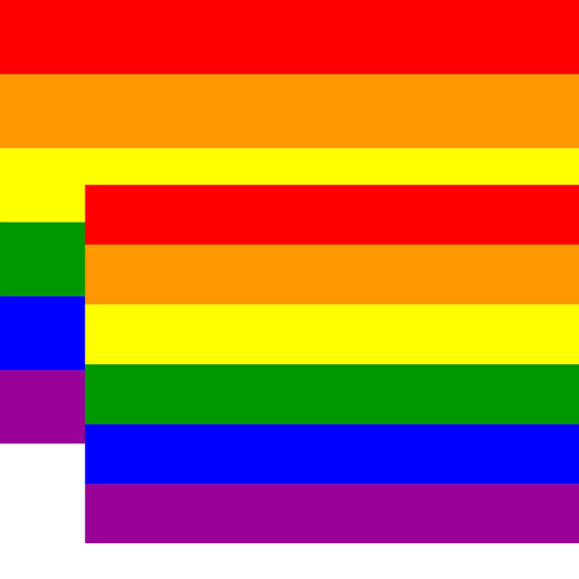 2x DELUXE RAINBOW GAY PRIDE FLAG Outdoor Banner 150x90cm 3x5ft w Metal Eyelets V563-13250-2PCS