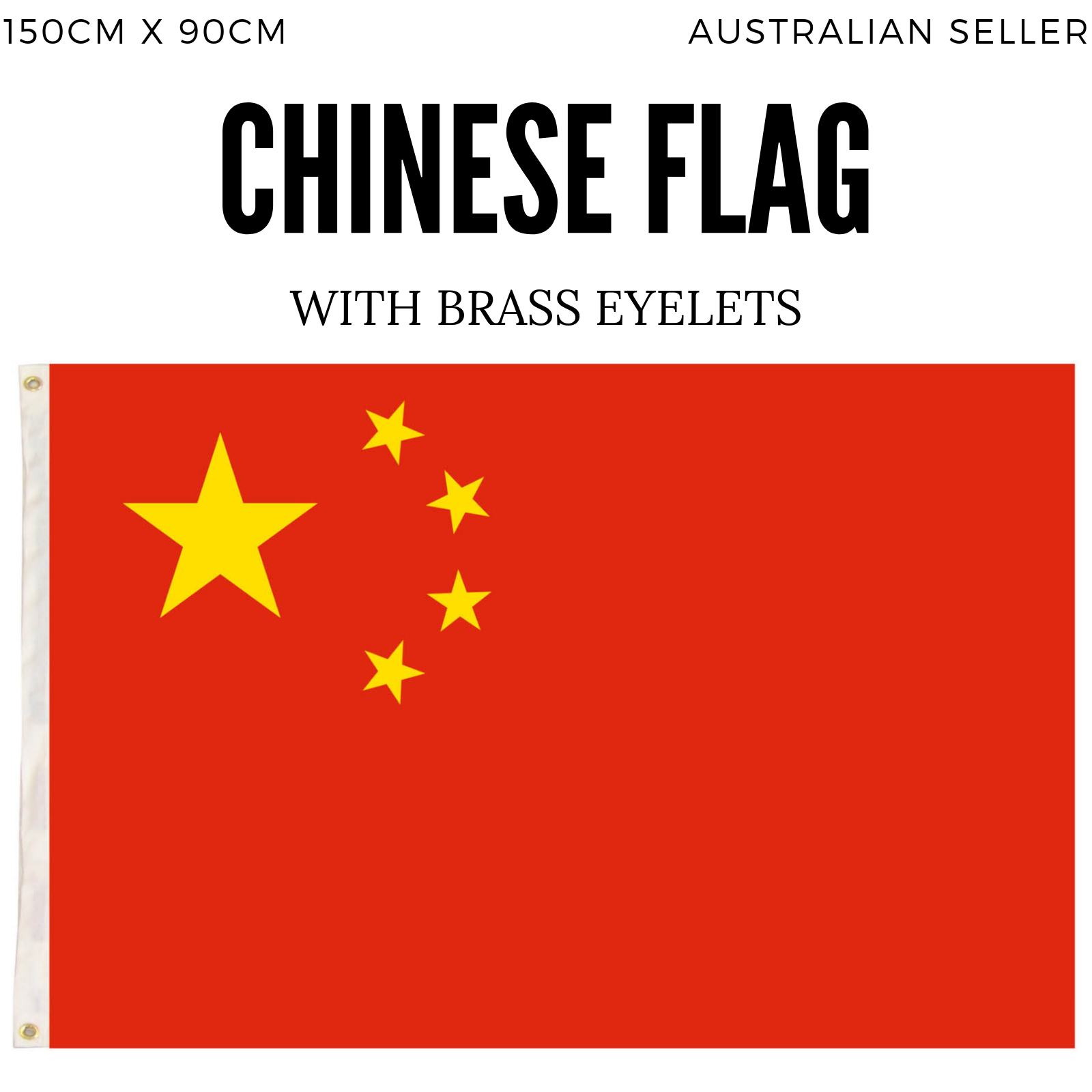 China Country Flag Chinese Heavy Duty CN - 150cm x 90cm V563-13254