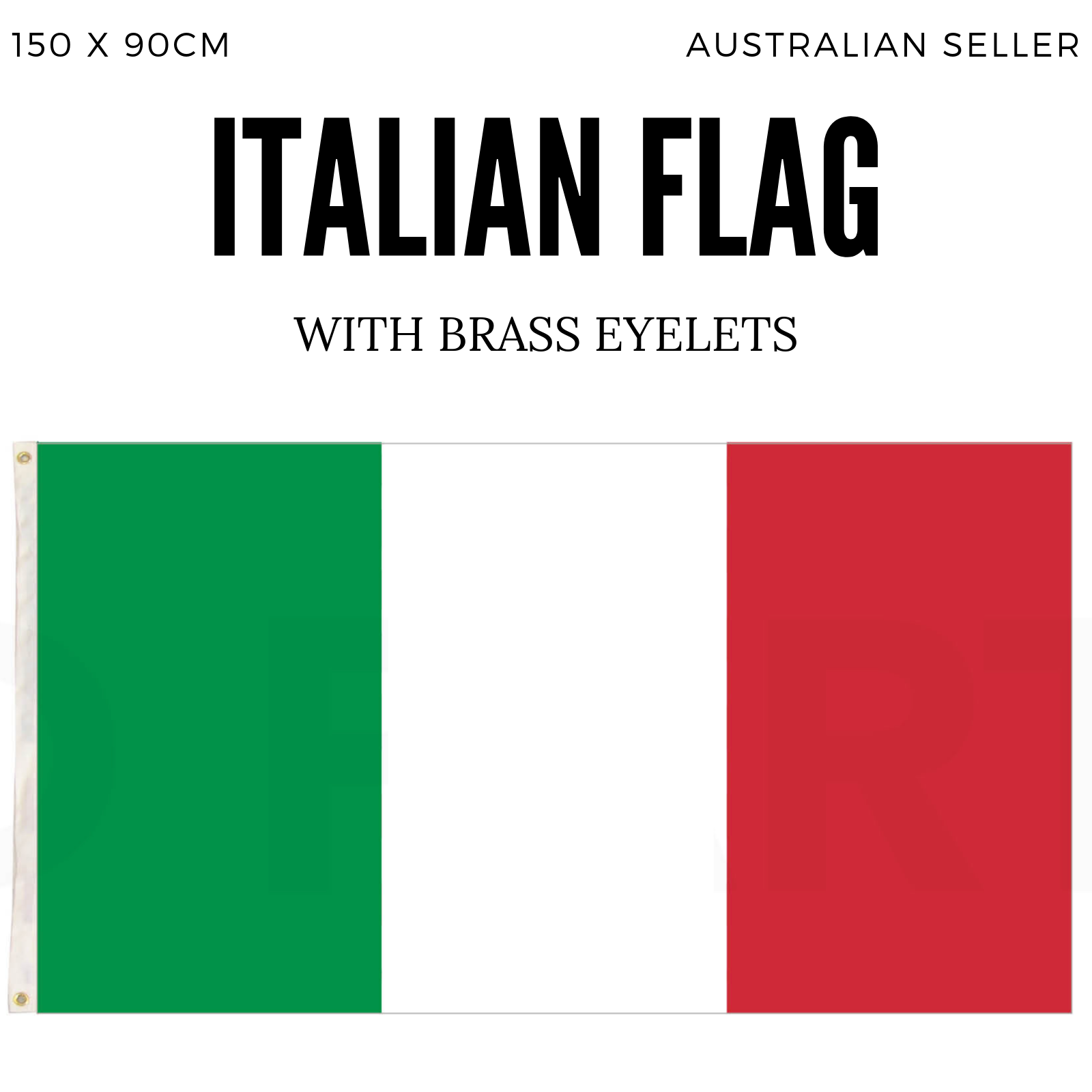 Italy Country Flag Italian Heavy Duty - 150cm x 90cm V563-13255