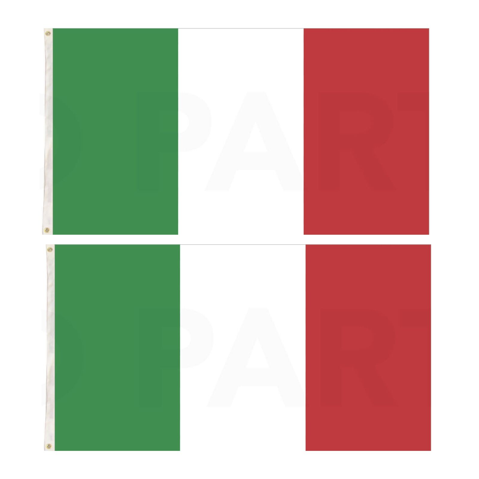 2x Italy Country Flags Italian Heavy Duty - 150cm x 90cm V563-13255_2X