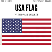 2x United States America Country Flags USA American Heavy Duty US - 150cm x 90cm V563-13256_2X