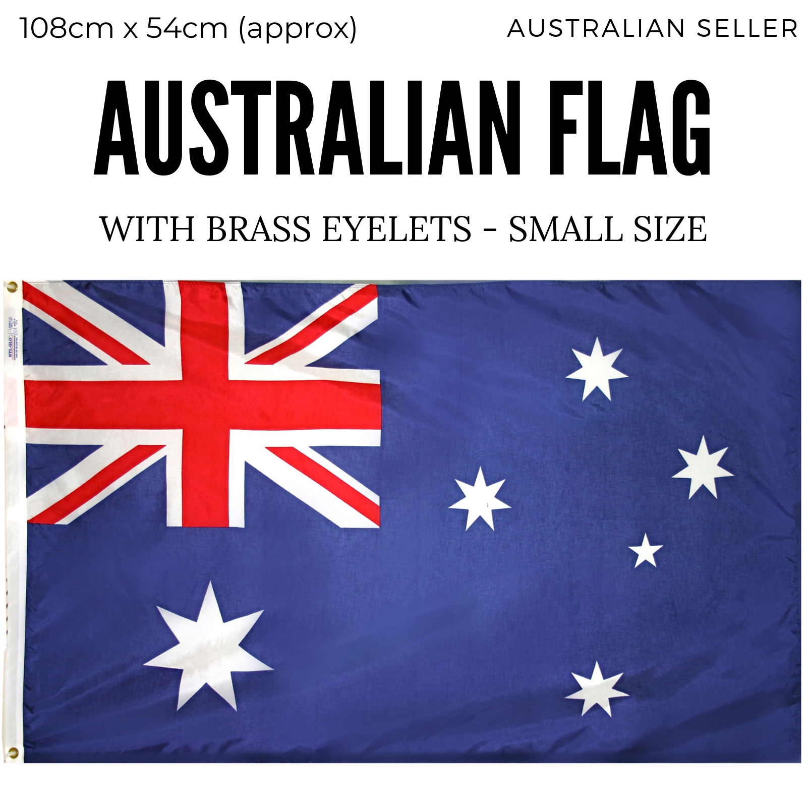 AUSTRALIA FLAG Aussie Australian Day Souvenir National 108cm x 54cm - Small V563-13259
