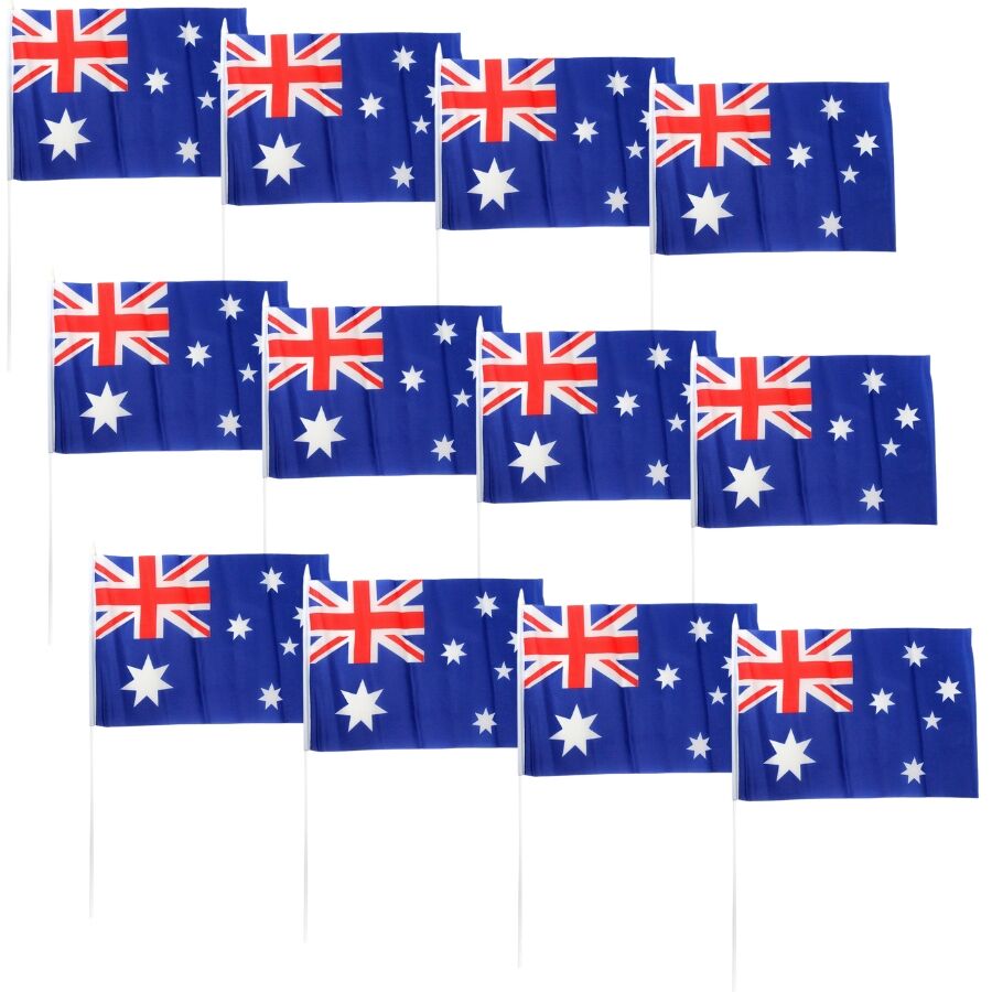 12x Australian Flag (30cm x 45cm) - Perfect for Australia Day Celebrations V563-13260_12X
