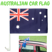 1x AUSTRALIA CAR FLAG with Window Clip Flags Australia Day 30cm x 45cm V563-13264-1PK