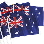Australian Hand Flags - Set of 8 (14cm x 21cm) - Perfect for Australia Day Celebrations V563-13267