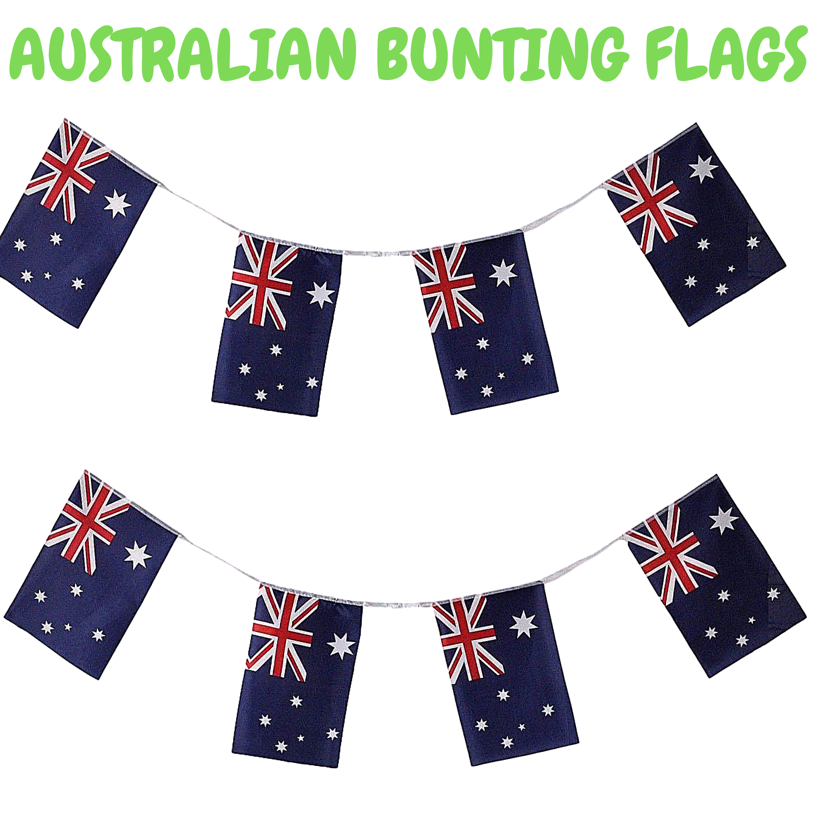 7m AUSTRALIA BUNTING FLAG Australian Day Colours Party Banner Flags Decor V563-13268-2PK