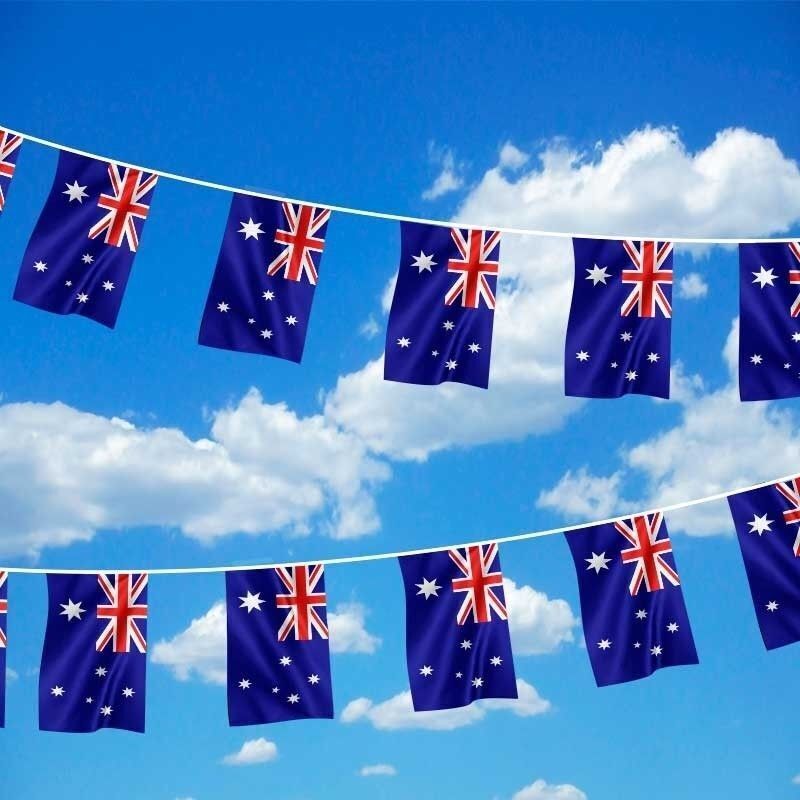 7m AUSTRALIA BUNTING FLAG Australian Day Colours Party Banner Flags Decor V563-13268-2PK