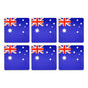 6pcs AUSTRALIA FLAG COASTERS Placemat Table Drinks Wine Beer Holder Souvenir V563-13270-1PK