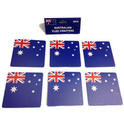 6pcs AUSTRALIA FLAG COASTERS Placemat Table Drinks Wine Beer Holder Souvenir V563-13270-1PK